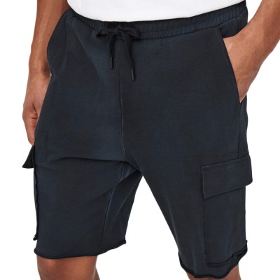 Only & Sons, Regular Fit Shorts Lino, Pantalon, Tipo Cargo