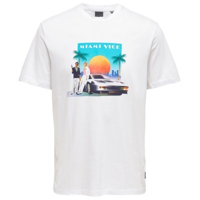 Only&sons Cam M/c Vice Camiseta M/c Hombre 22022778_BLANC