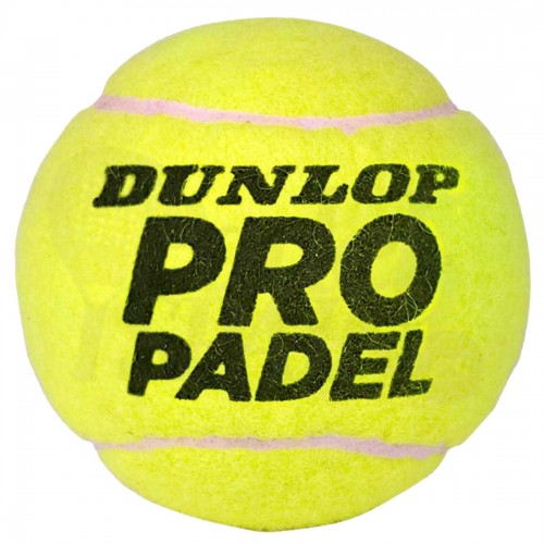 Dunlop Pelota Pádel Pro, Bote 3 Pelotas, Oficial, Liga