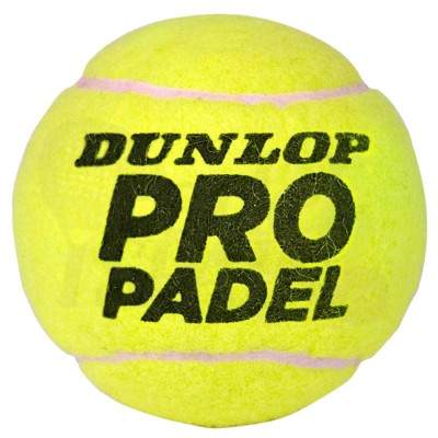 Dunlop Pelota Pádel Pro, Bote 3 Pelotas, Oficial, Liga