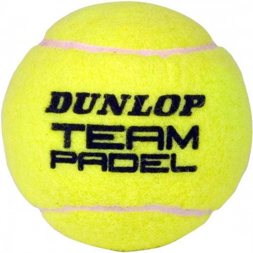 Dunlop, Bote 3 Team, Padel, Pelota, 100% Sintético, Caucho