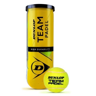 Dunlop, Bote 3 Team, Padel, Pelota, 100% Sintético, Caucho