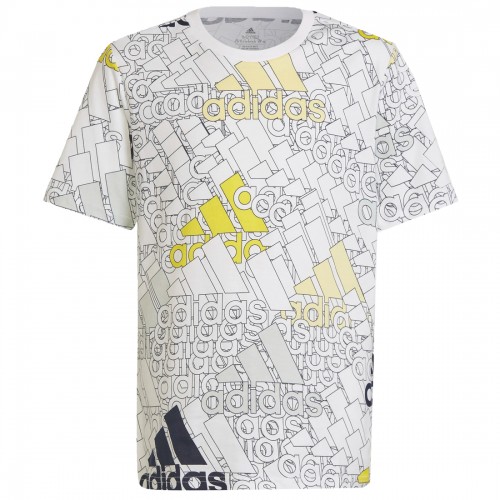 Adidas Cam M/c Logo Camiseta M/c Infantil ADHG6835_BLANC