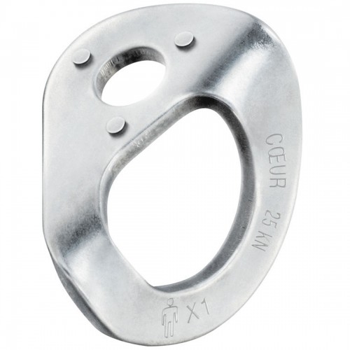 Petzl, Plaquetas, Pack-20, Coeur Steel, Placa, 10 o 12 mm