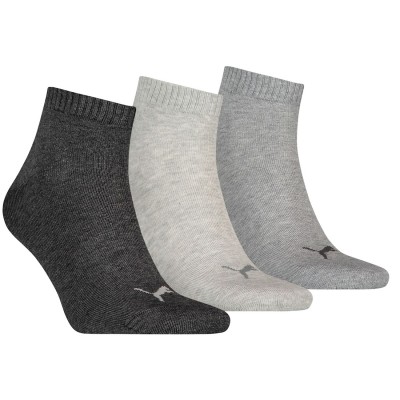 Puma, Quarter Plain, Calcetin, Pack De 3, Sportwear, Training