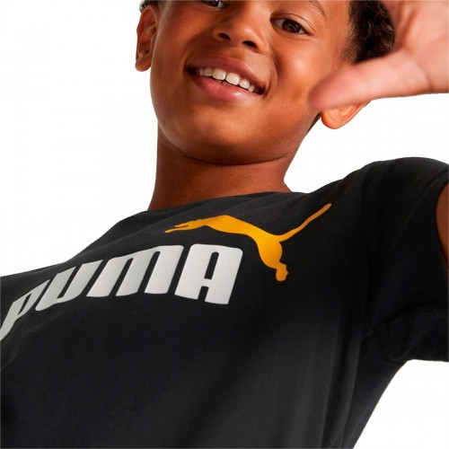 Puma, Essentials+ Logo Tee B, Camiseta, Manga Corta, Sportwear