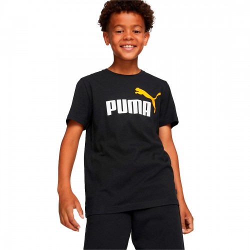 Puma, Essentials+ Logo Tee B, Camiseta, Manga Corta, Sportwear